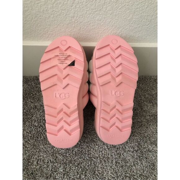 UGG Maxi Logo Platform Sandals Women’s Size 8 Pink - Picture 6 of 6